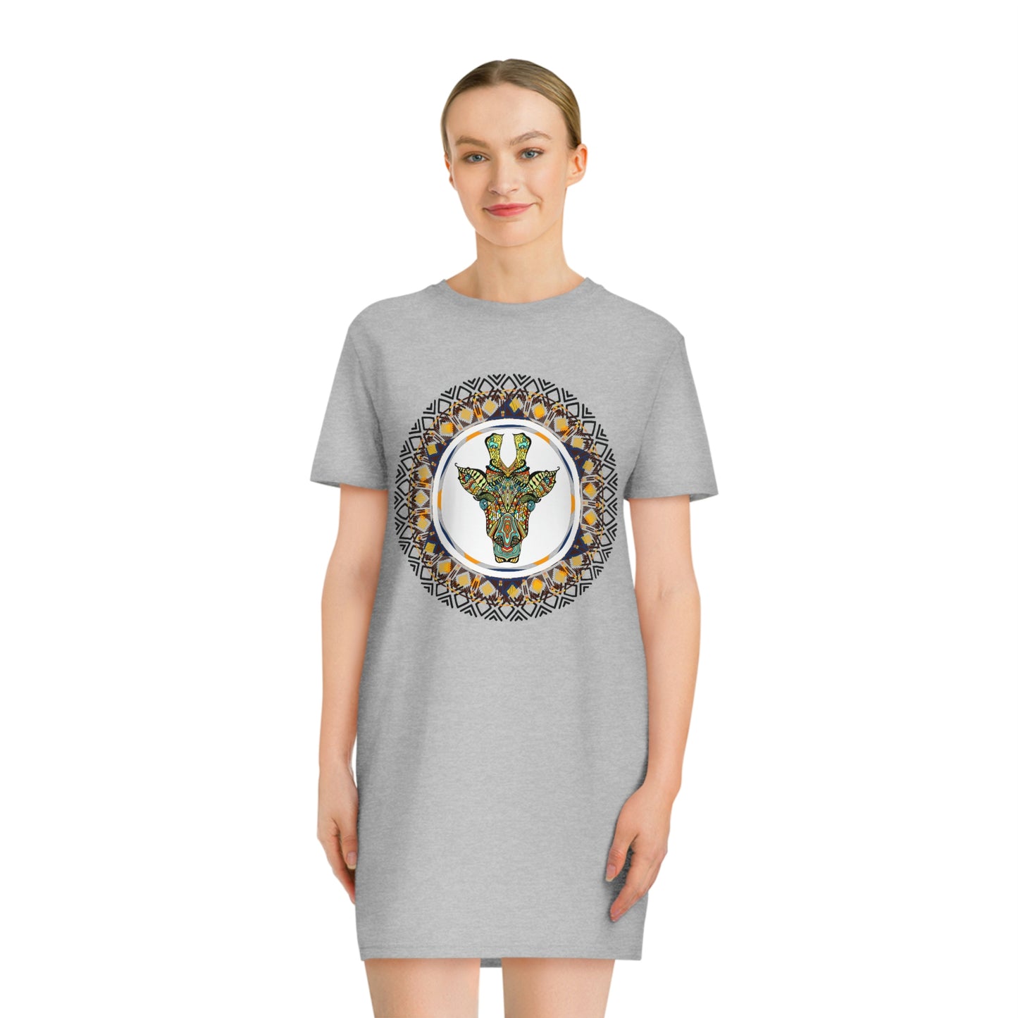 Tribal Giraffe T-Shirt Dress (Eco-Friendly)