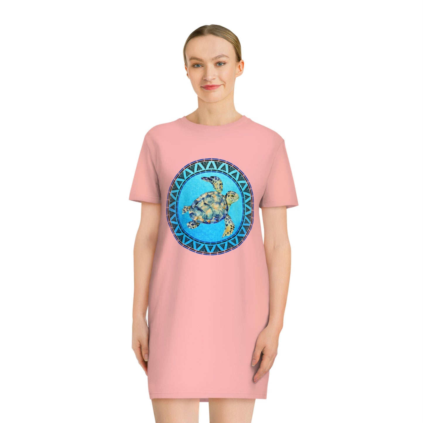 Majestic Sea Turtle T-Shirt Dress (Eco-Friendly)