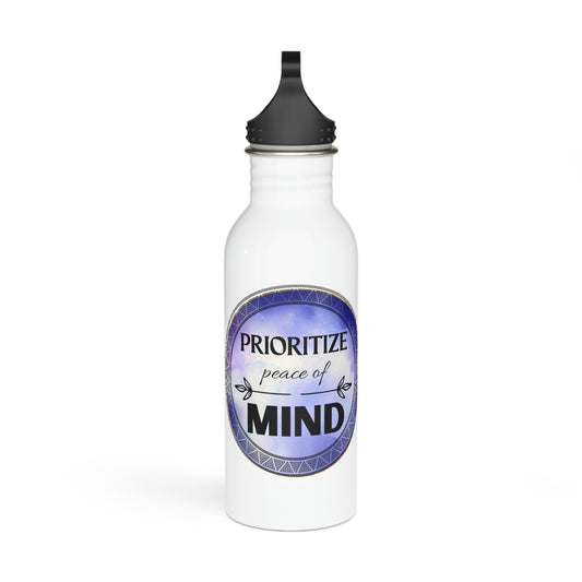 Peace of Mind Stainless Steel Water Bottle