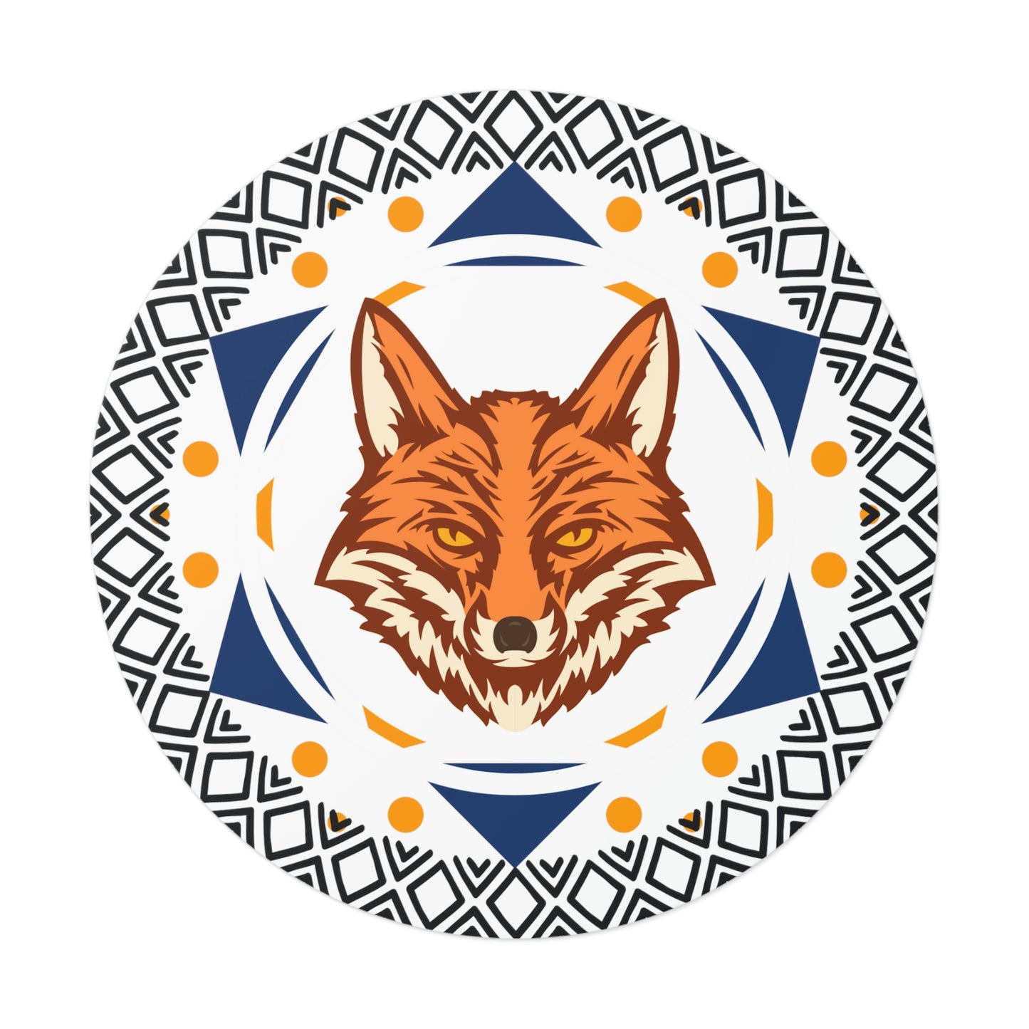 Tribal Fox Sticker